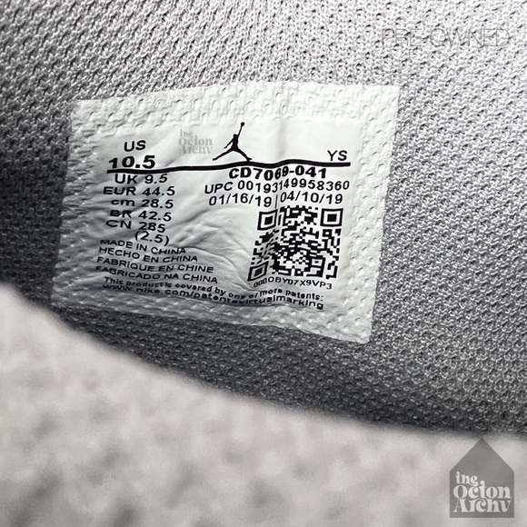 Size 10.5 Vintage 2019 Jordan Legacy 312 Low 'Royal' CD7069-041 Pre-Owned - Picture 11 of 11